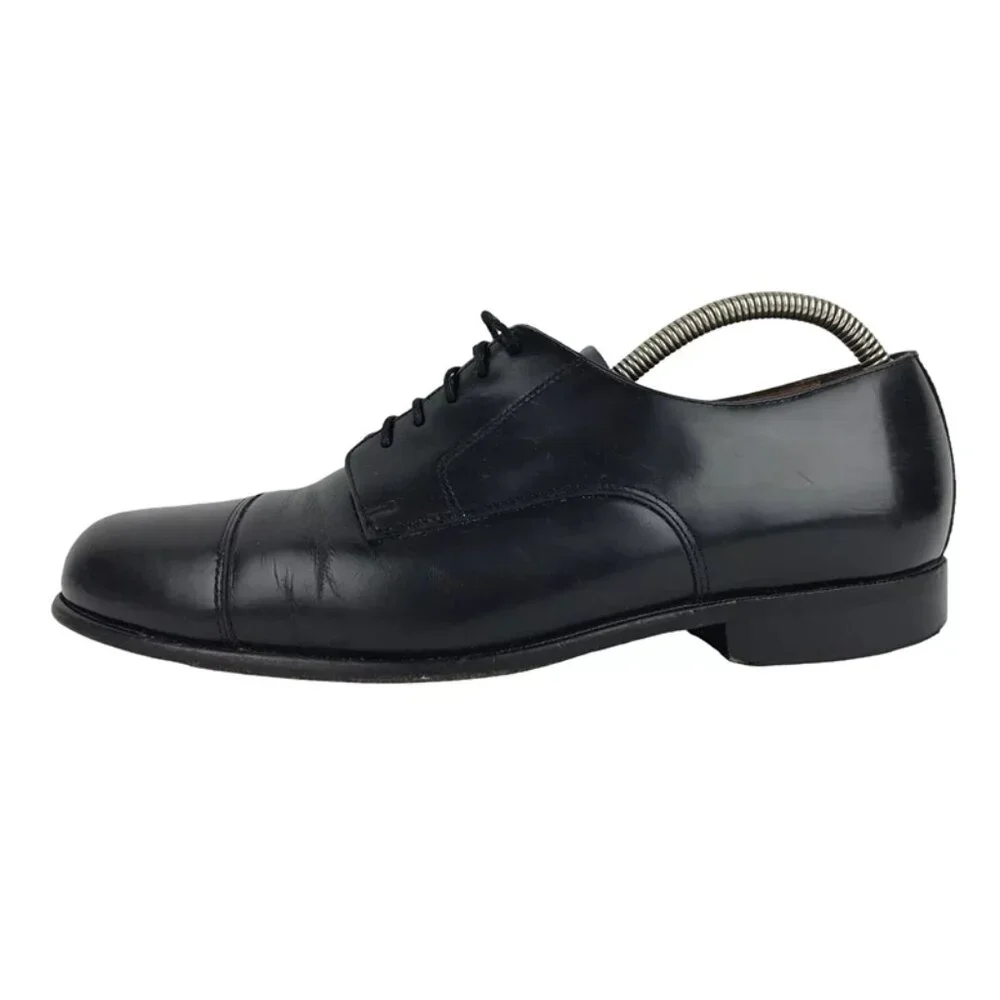 Bostonian Mens Classics 20390 Black Leather Lace Up Oxford Dress Shoes Size 10 M